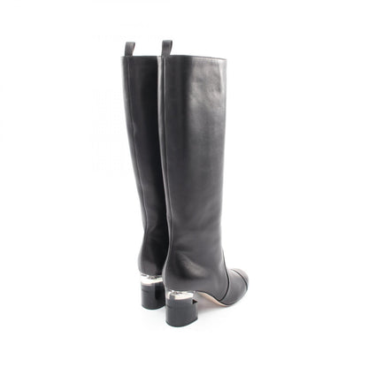 シャネル パール レザーブーツ