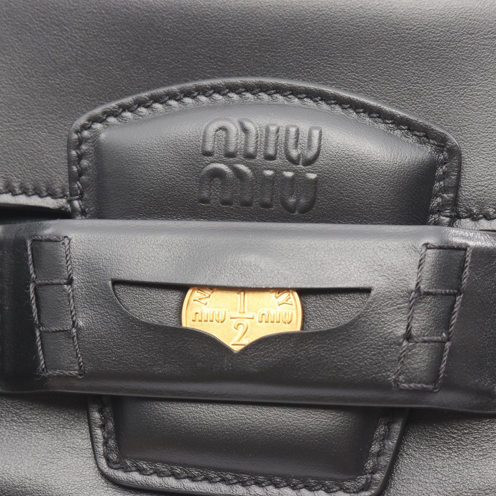 ミュウミュウ CRM FINE CALF ハンドバッグ