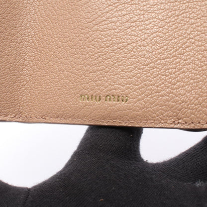 ミュウミュウ マドラス レザー三つ折り財布