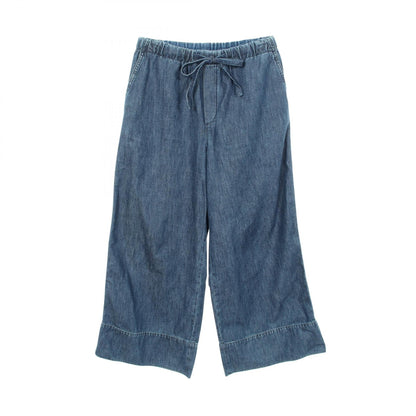 ヴァレンティノ コットンワイドデニムパンツ