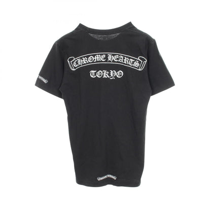クロムハーツ スクロールラベル コットン半袖Tシャツ