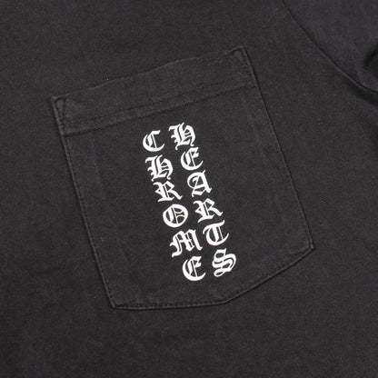 クロムハーツ スクロールラベル コットン半袖Tシャツ