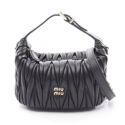 ミュウミュウ MATELASSE MIU レザー2wayハンドバッグ