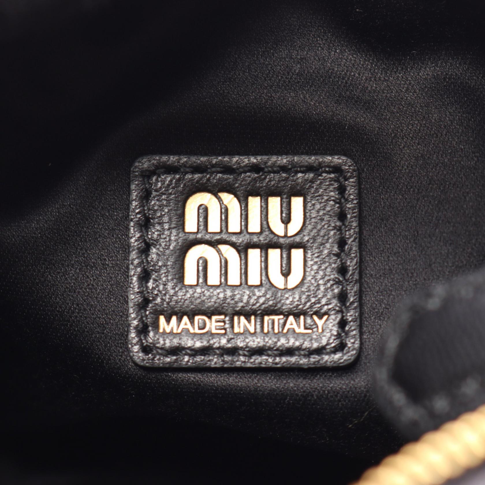 ミュウミュウ MATELASSE MIU レザー2wayハンドバッグ