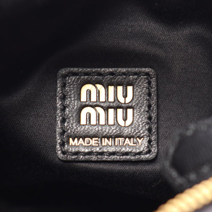 ミュウミュウ MATELASSE MIU レザー2wayハンドバッグ