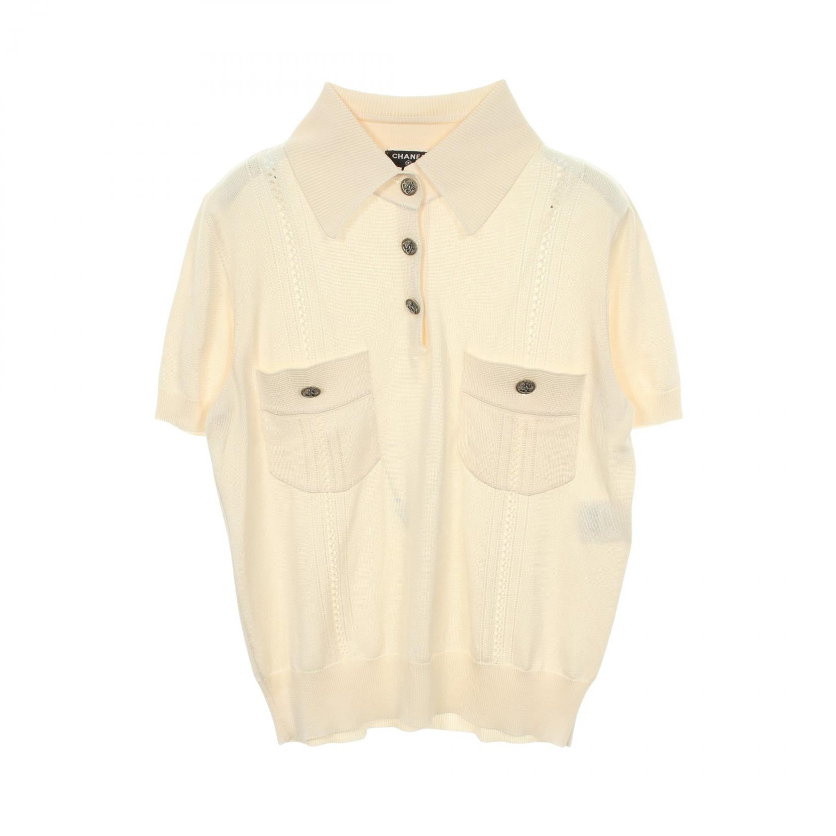 シャネル COCO CUBA シルクニットポロシャツ
