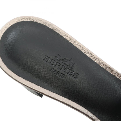エルメス オアジス レザーサンダル37