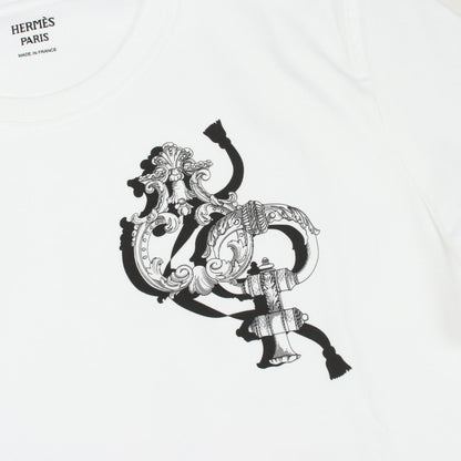 エルメス Printed straight t shirt コットン Tシャツ