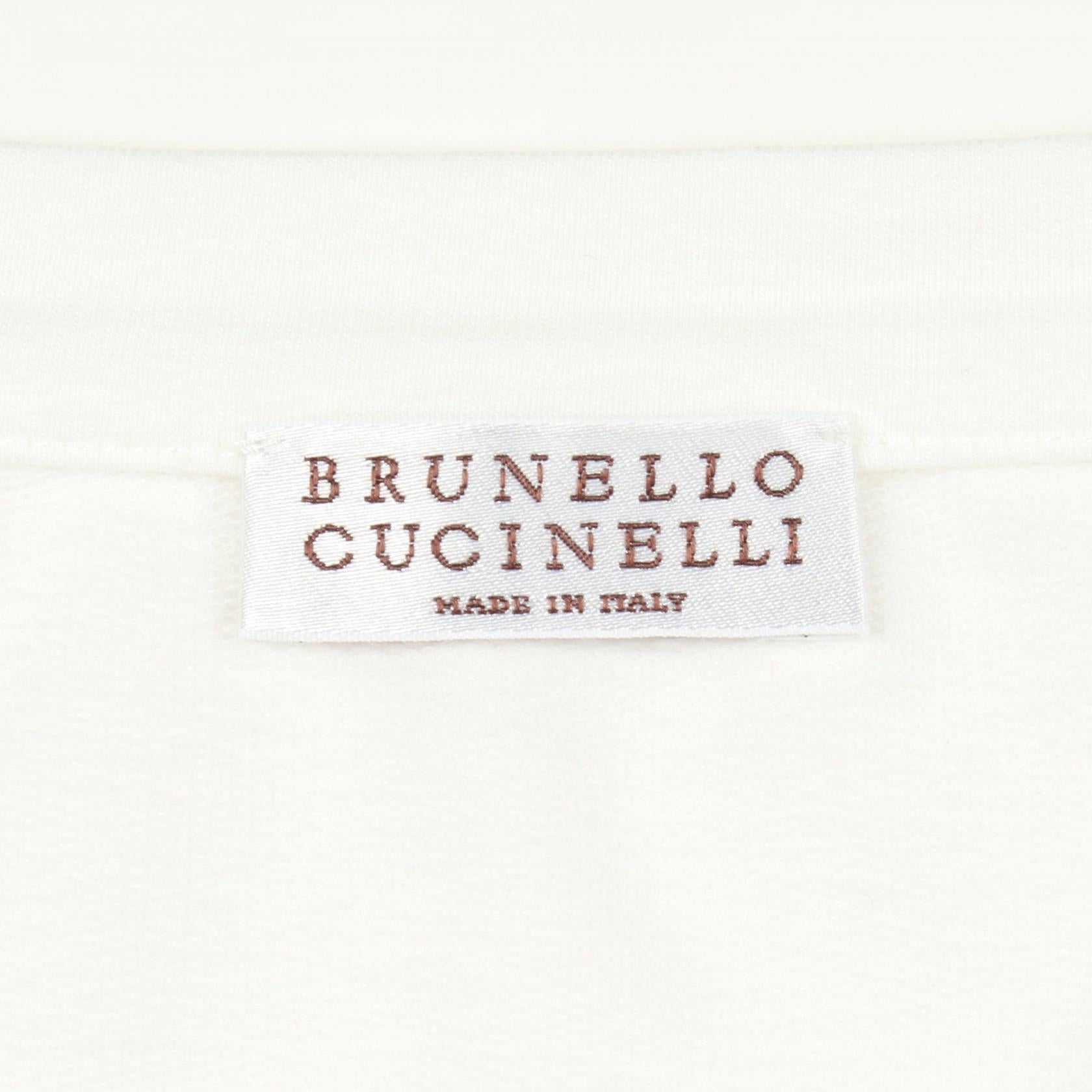 ブルネロクチネリ コットン長袖Tシャツ