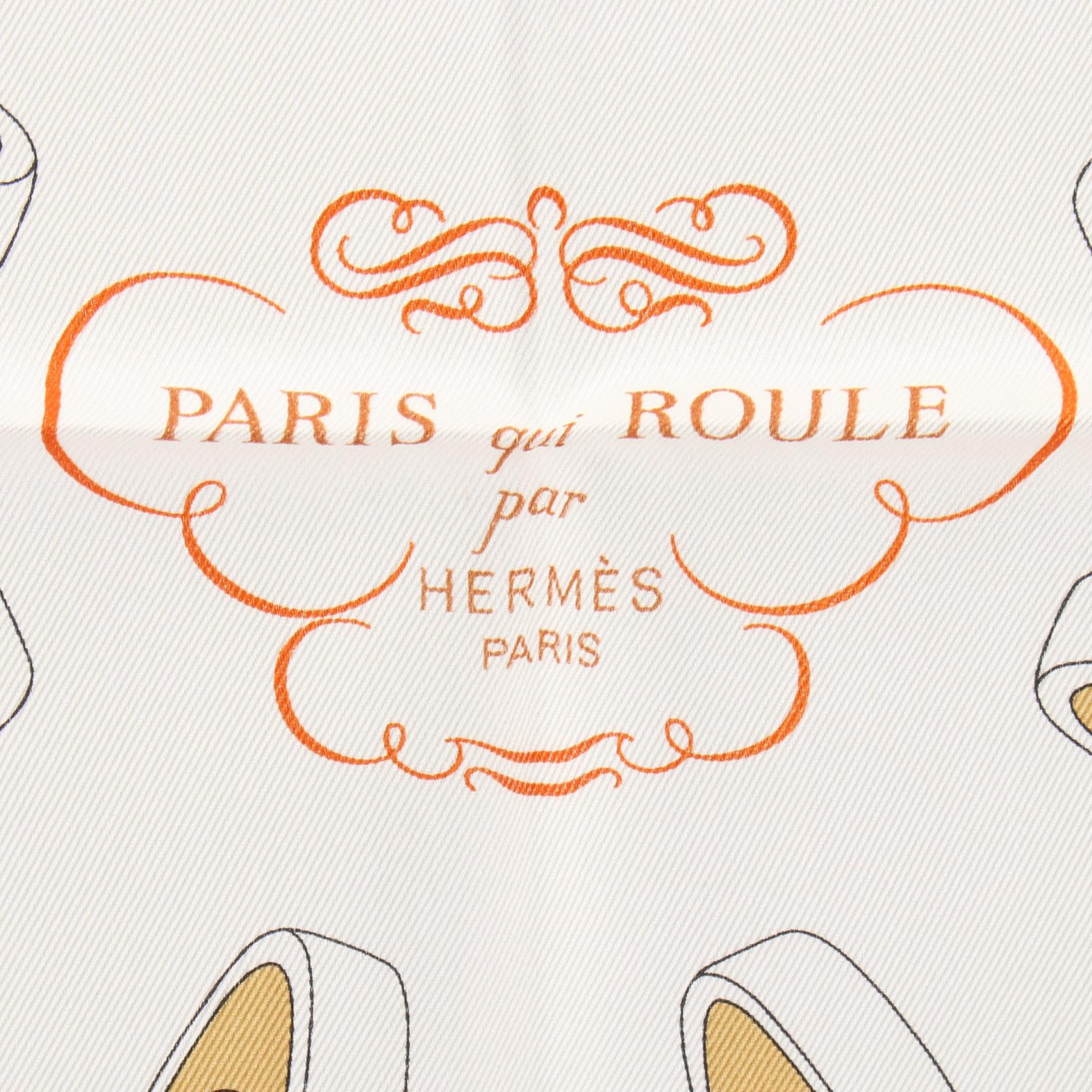 エルメス カレ70 PARIS qui ROULE シルクスカーフ