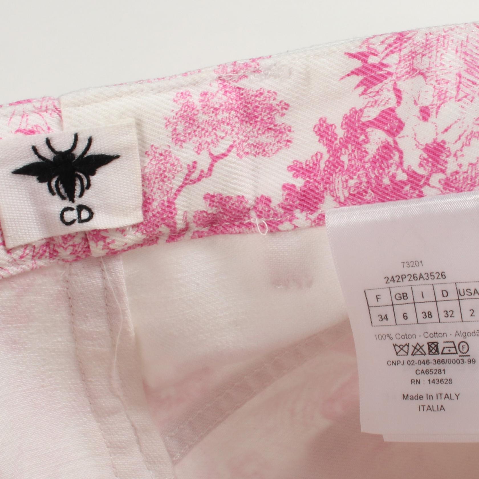 クリスチャンディオール Toile de Jouy コットンショートパンツ