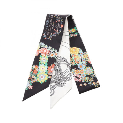 エルメス Brides de Gala en Fleurs ツイリー シルクスカーフ