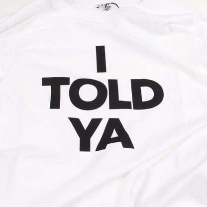 ロエベ I TOLD YA コットン Tシャツ