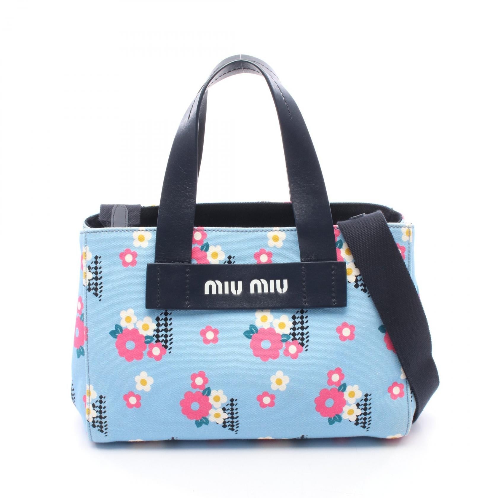ミュウミュウ CANAPA FIORI 2WAYバッグ
