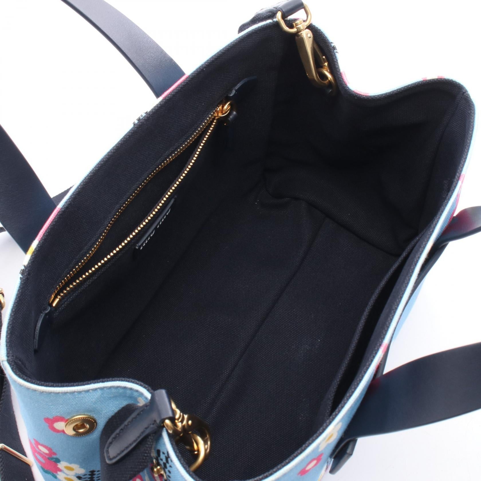 ミュウミュウ CANAPA FIORI 2WAYバッグ
