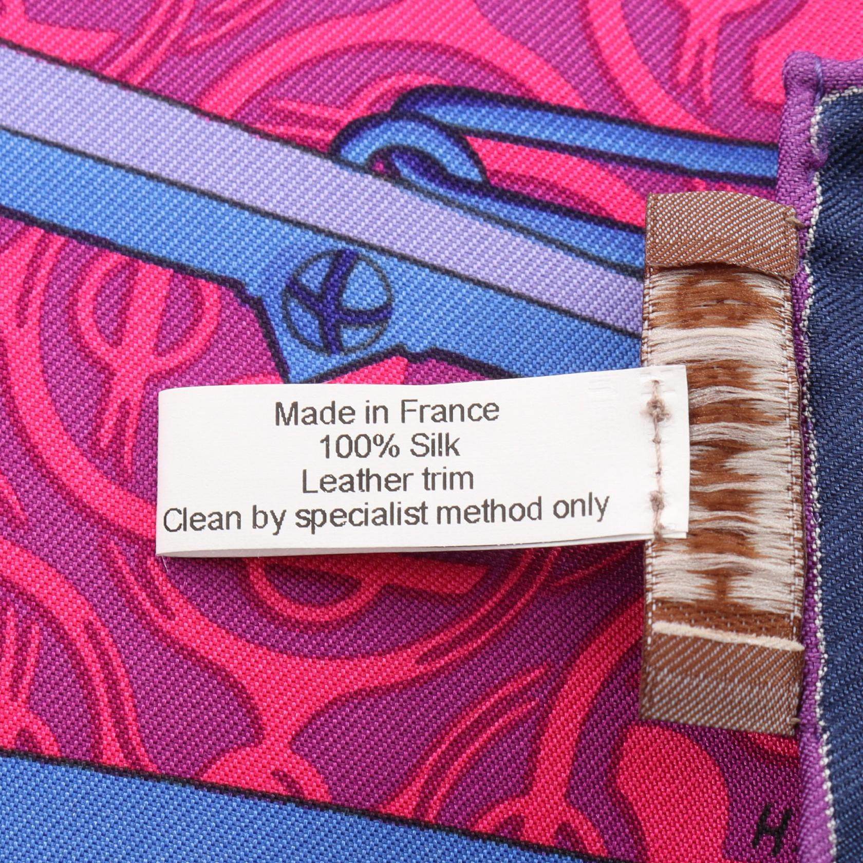 エルメス プティH Mors et Gourmettes シルクスカーフ