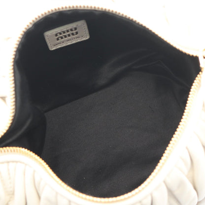 ミュウミュウ MATELASSE MIU レザー2WAYハンドバッグ