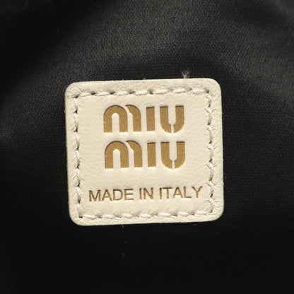 ミュウミュウ MATELASSE MIU レザー2WAYハンドバッグ