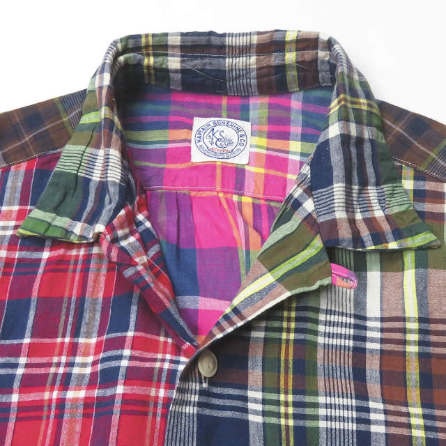 KAPTAIN SUNSHINE 60'S S/S チェック シャツ コットン シャツ