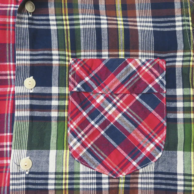 KAPTAIN SUNSHINE 60'S S/S チェック シャツ コットン シャツ