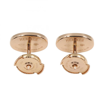 エルメス シェーヌ ダンクル コンツール K18PG ダイヤ ピアス