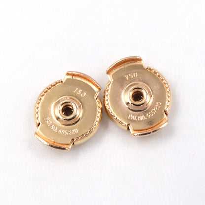 エルメス シェーヌ ダンクル コンツール K18PG ダイヤ ピアス