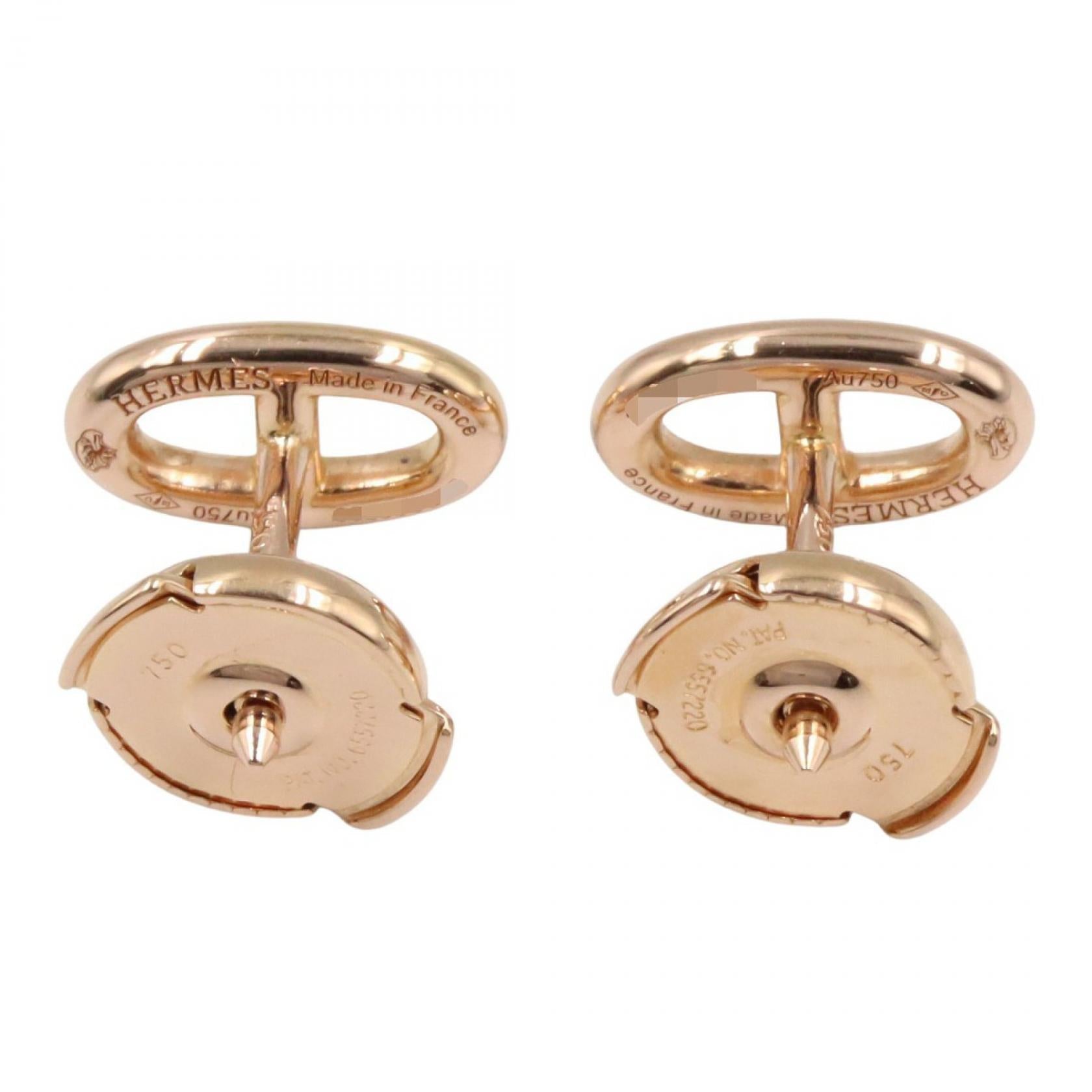 エルメス シェーヌ ダンクル K18PG ピアス