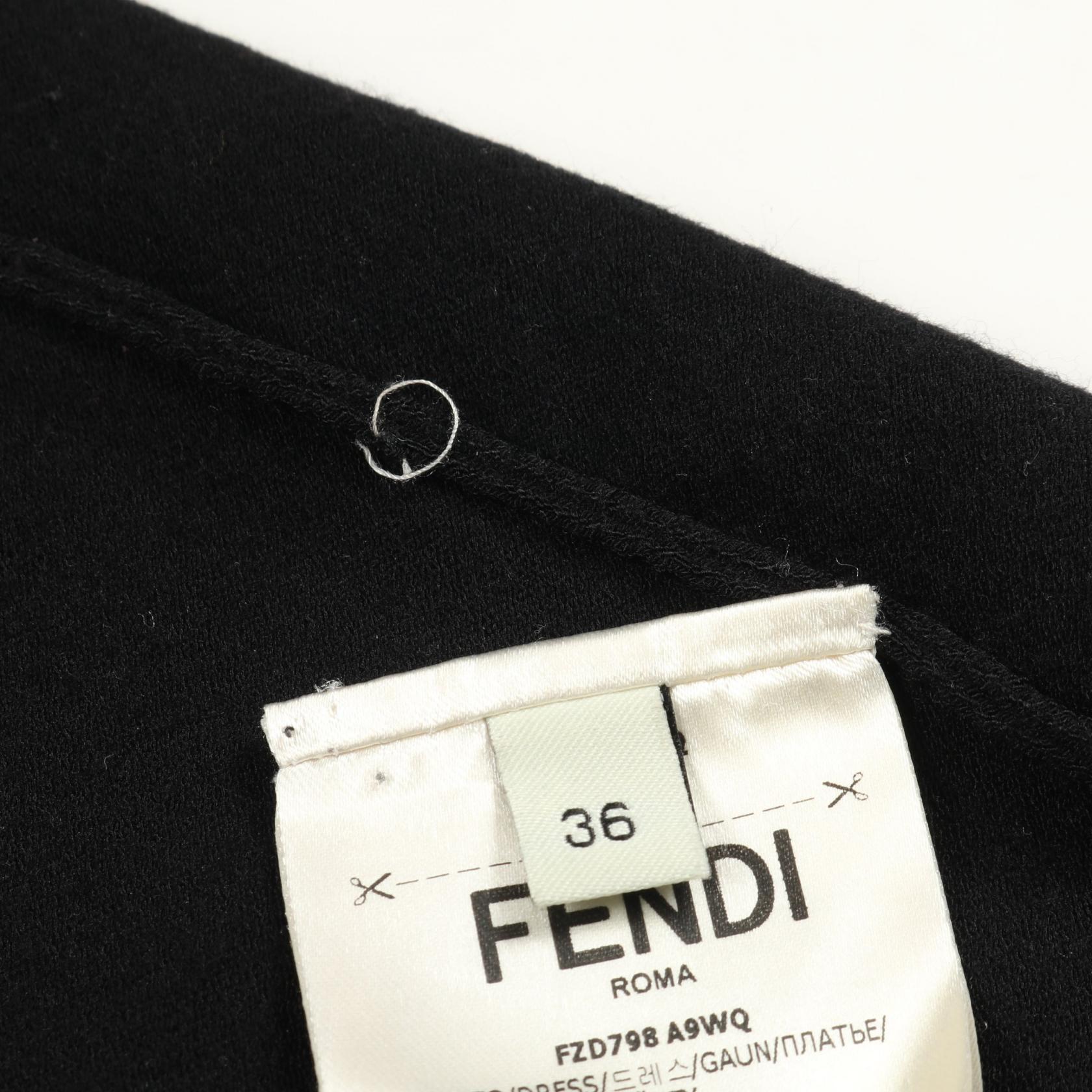 フェンディ レーヨンメッシュワンピース