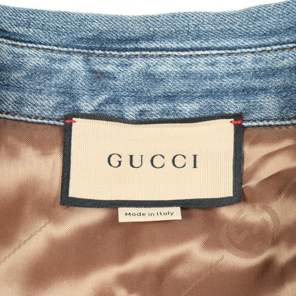 グッチ Washed Organic Denim Shirt コットンジャケット