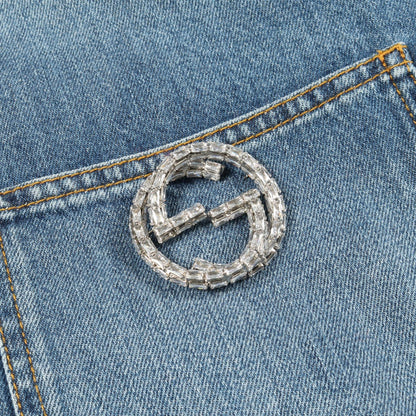 グッチ Washed Organic Denim Shirt コットンジャケット