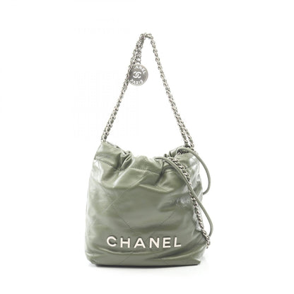 シャネル CHANEL 22 レザー ショルダーバッグ