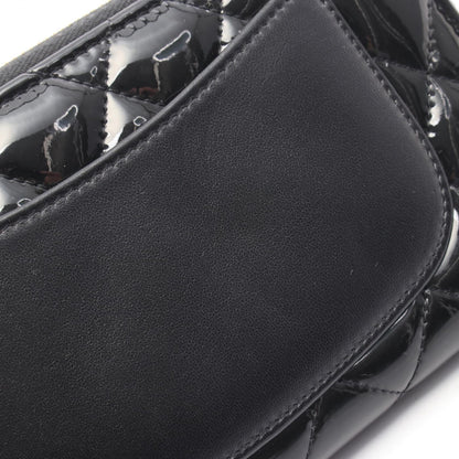 シャネル クラシック マトラッセ パテントレザー ラウンド長財布