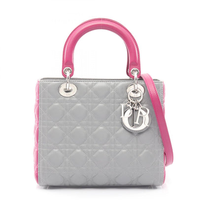 ディオール LADY DIOR レザー ハンドバッグ