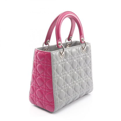 ディオール LADY DIOR レザー ハンドバッグ