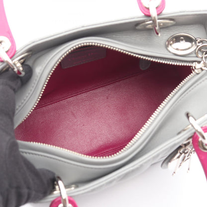 ディオール LADY DIOR レザー ハンドバッグ