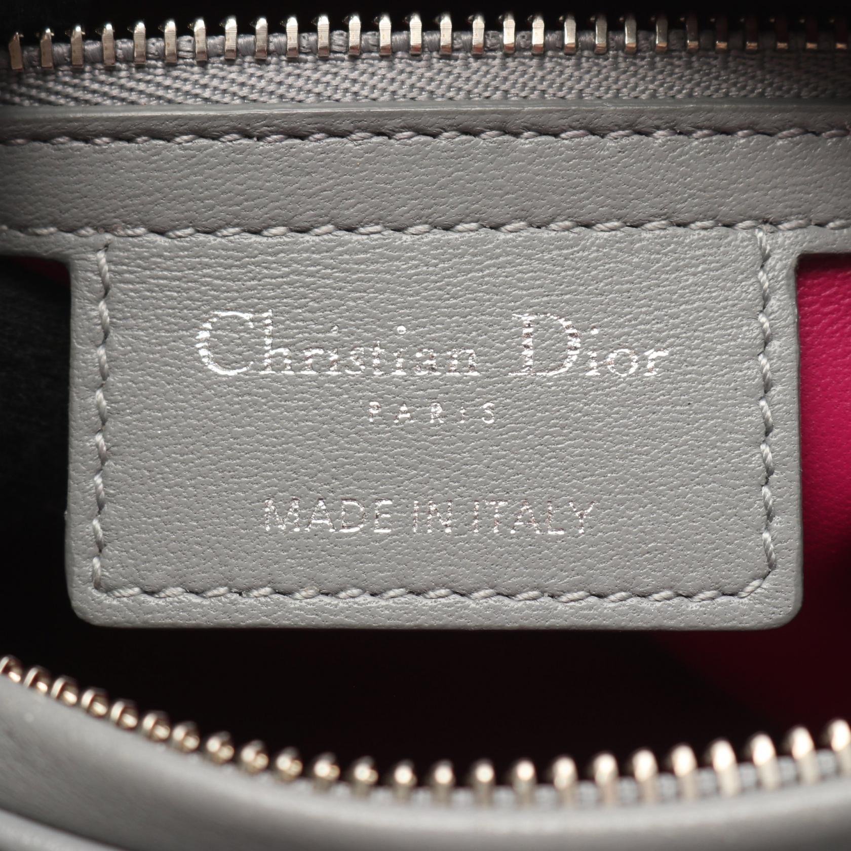 ディオール LADY DIOR レザー ハンドバッグ