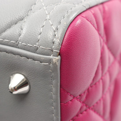 ディオール LADY DIOR レザー ハンドバッグ