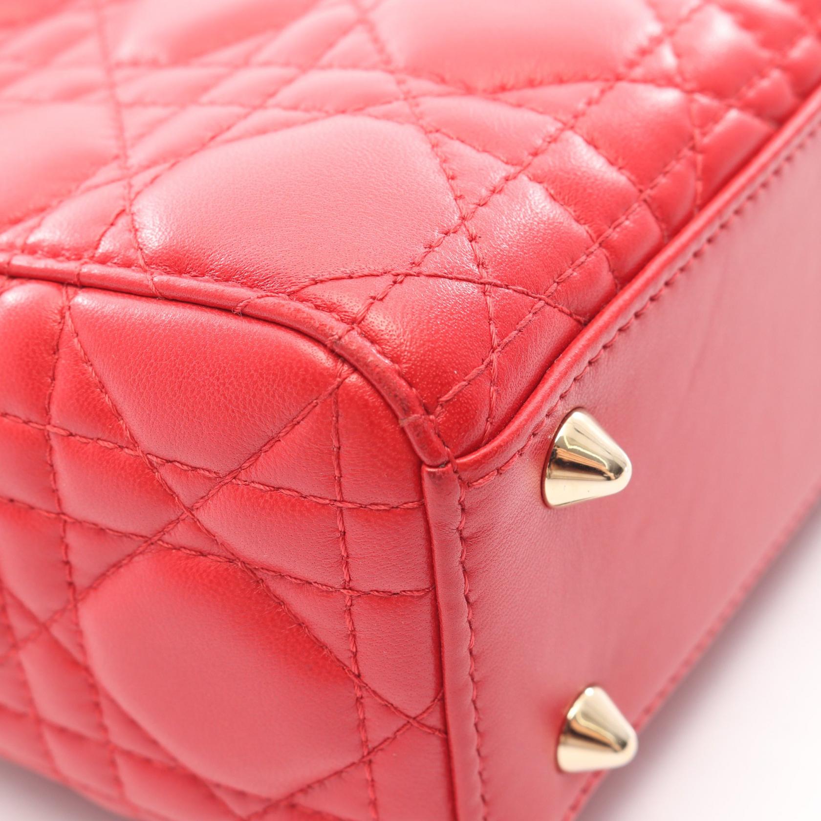 ディオール LADY DIOR MY ABCDIOR レザー2wayバッグ