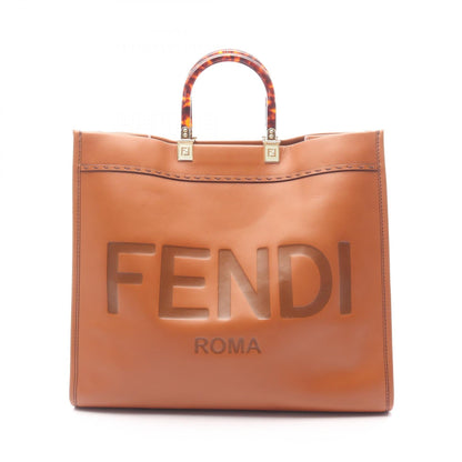 フェンディ サンシャインラージ レザートートバッグ