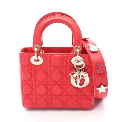 ディオール LADY DIOR MY ABCDIOR レザー ハンドバッグ