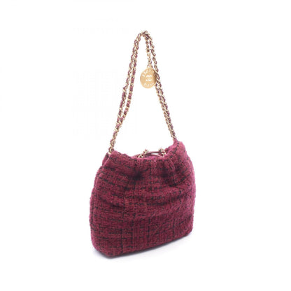 シャネル CHANEL 22 ファブリックレザーショルダーバッグ