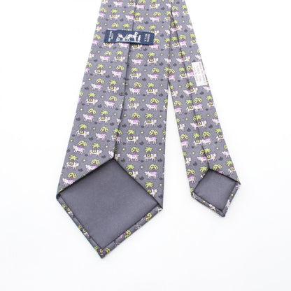 エルメス 牛柄 シルクネクタイ