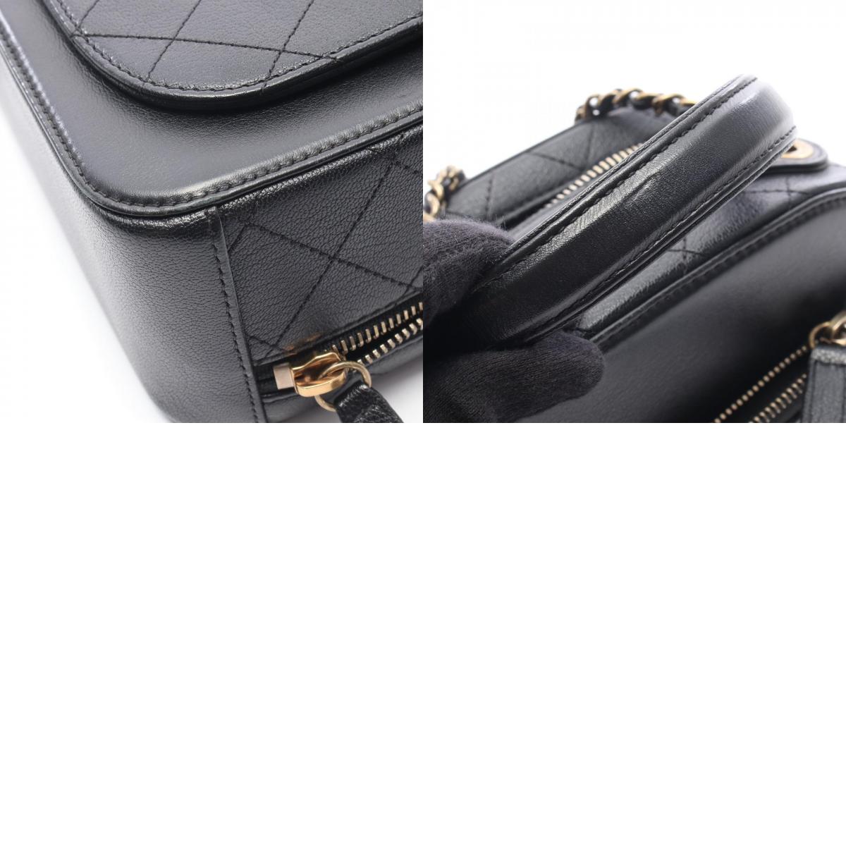 シャネル マトラッセ トップハンドル2WAYショルダーバッグ レザー