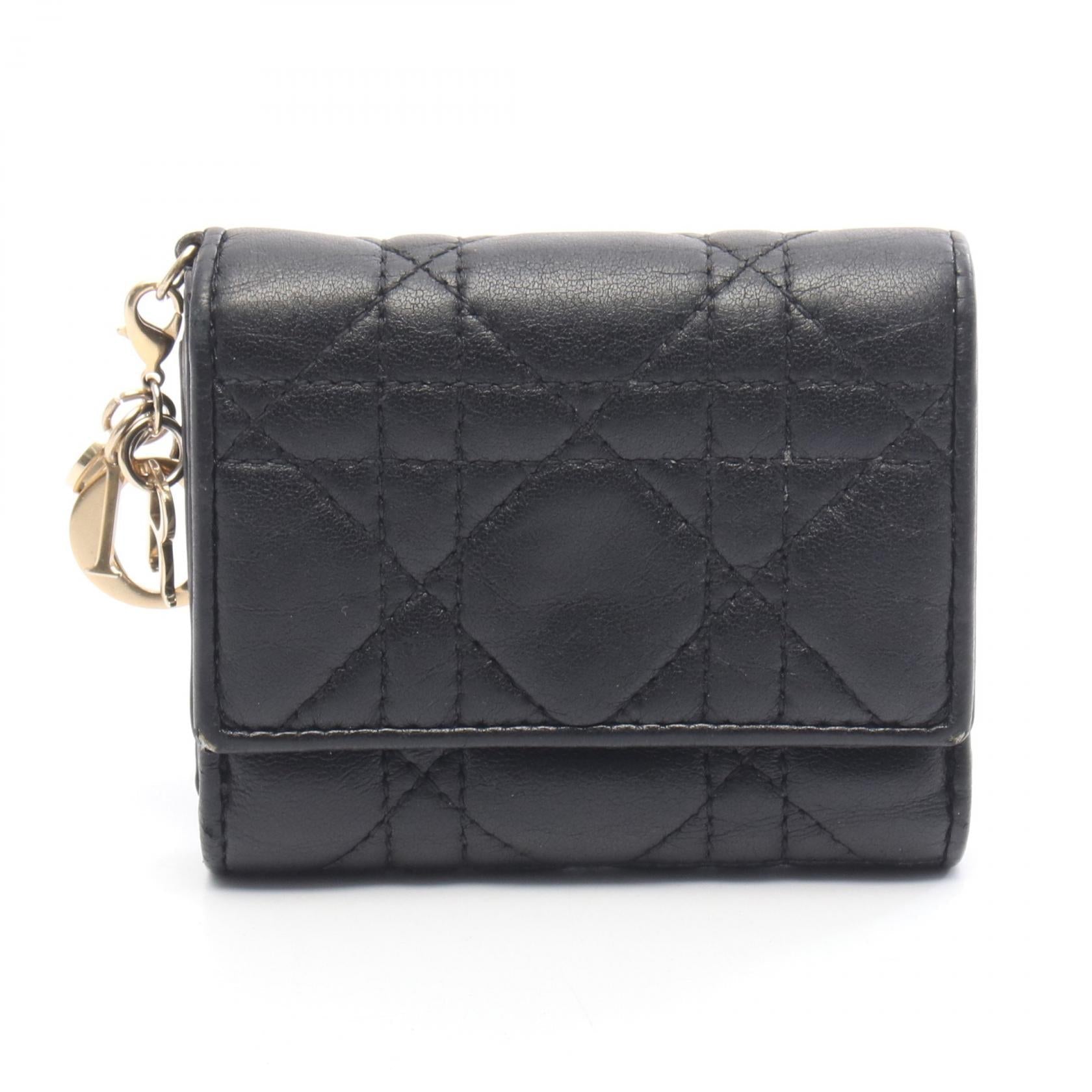 クリスチャンディオール LADY DIOR レザー長財布