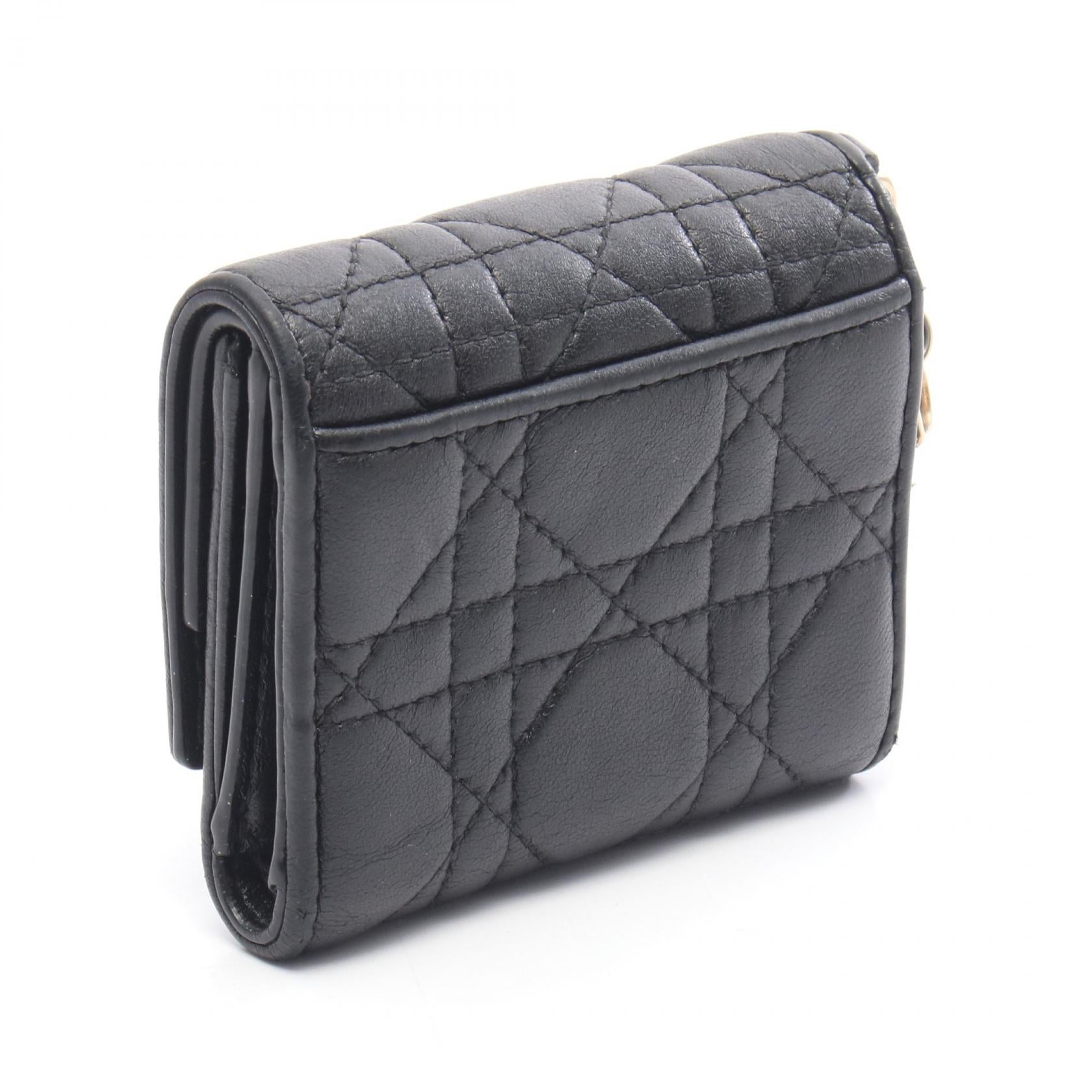 クリスチャンディオール LADY DIOR レザー長財布