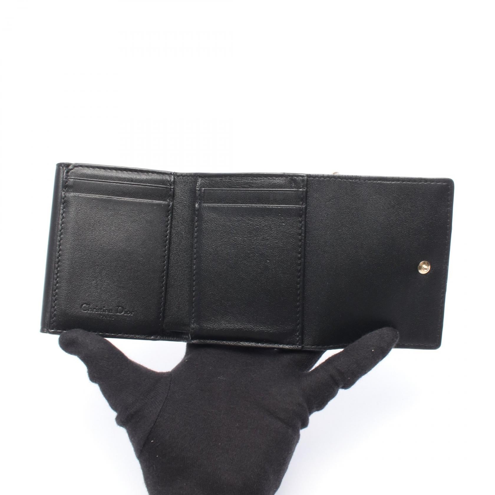 クリスチャンディオール LADY DIOR レザー長財布