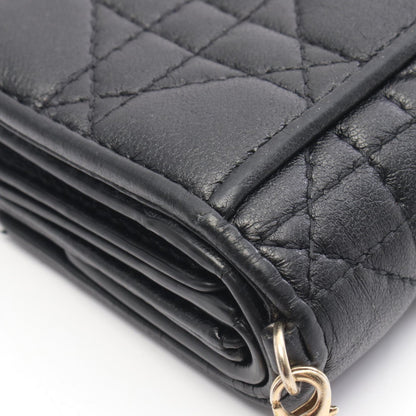 クリスチャンディオール LADY DIOR レザー長財布