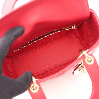 ディオール LADY DIOR MY ABCDIOR レザー2WAYハンドバッグ