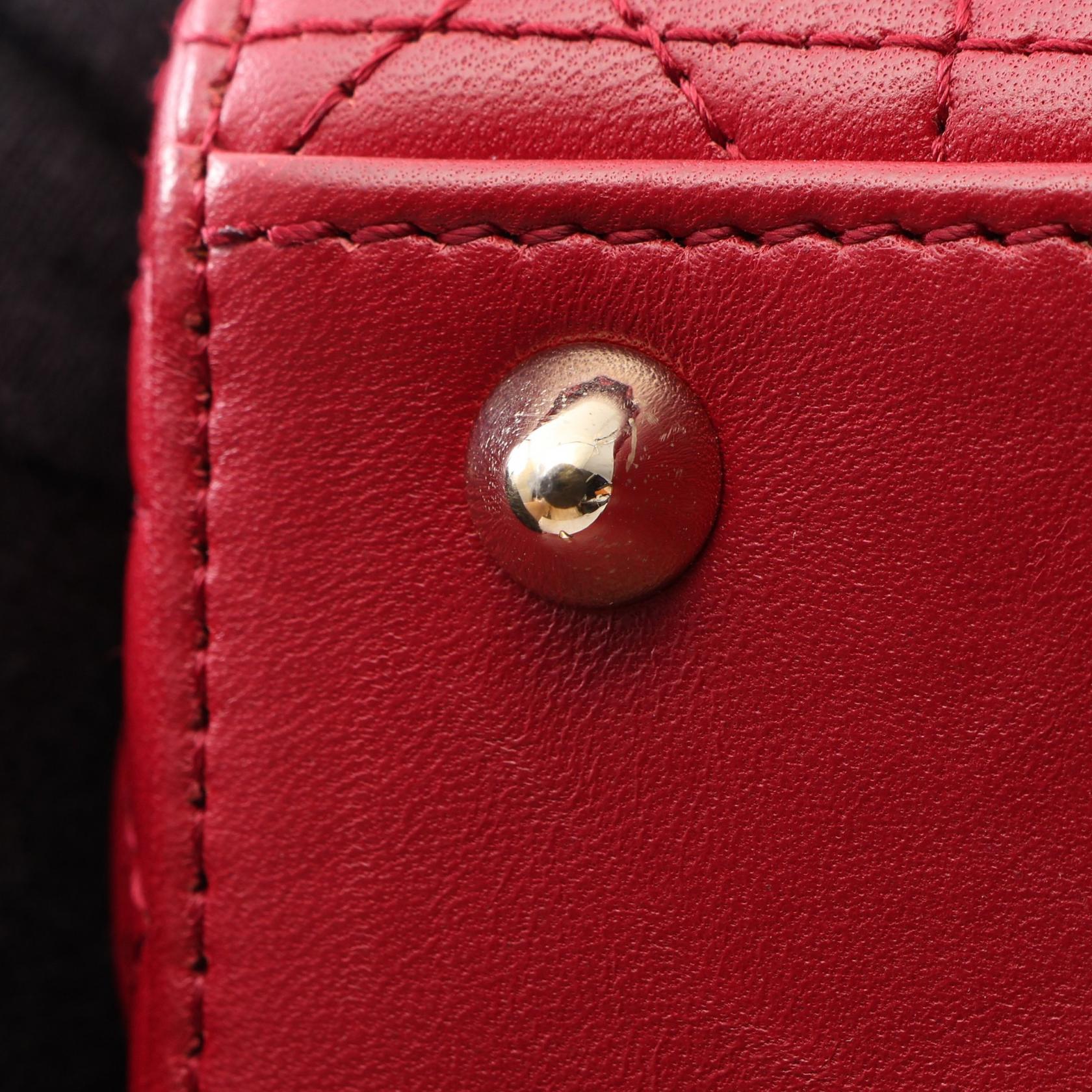 ディオール LADY DIOR MY ABCDIOR レザー2WAYハンドバッグ