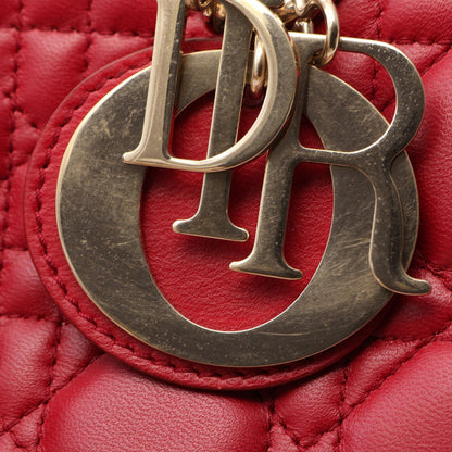 ディオール LADY DIOR MY ABCDIOR レザー2WAYハンドバッグ